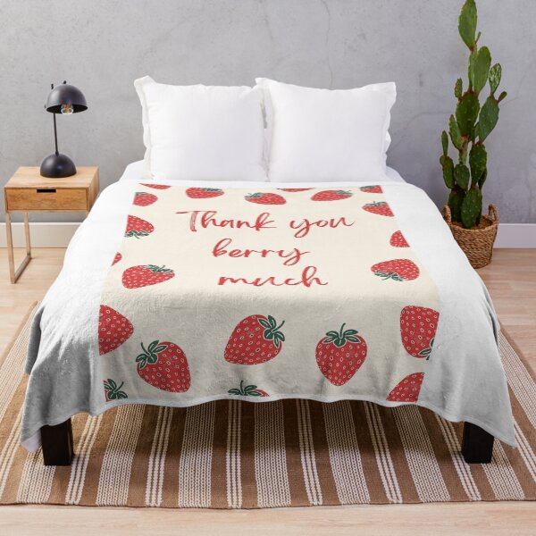 Item preview, Cream Thank You Berry Much designed and sold by BillieBroome.