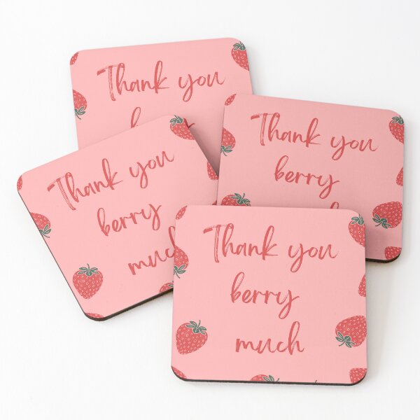 Item preview, Red Thank You Berry Much designed and sold by BillieBroome.