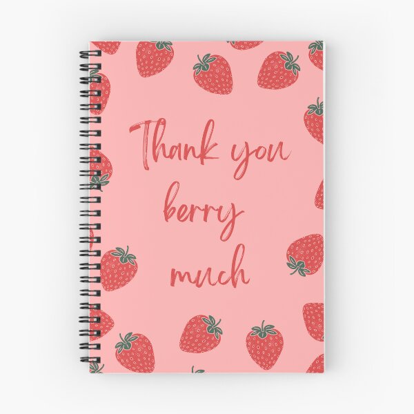 Item preview, Red Thank You Berry Much designed and sold by BillieBroome.
