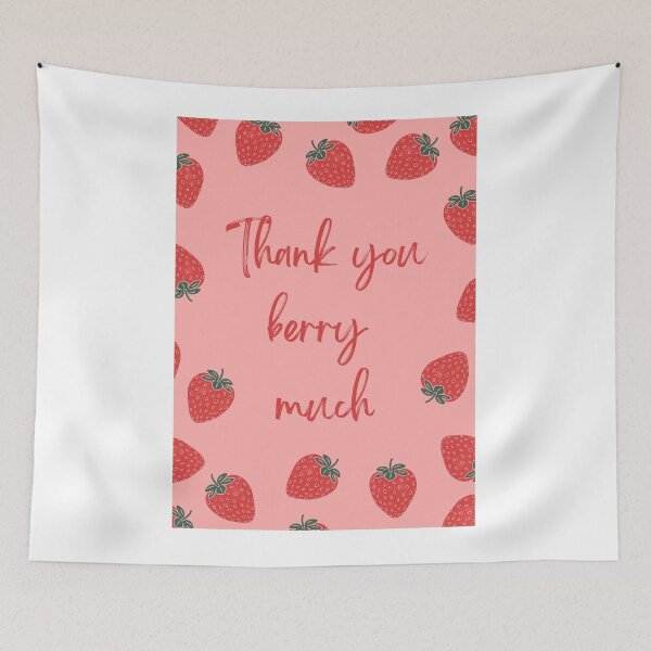 Item preview, Red Thank You Berry Much designed and sold by BillieBroome.