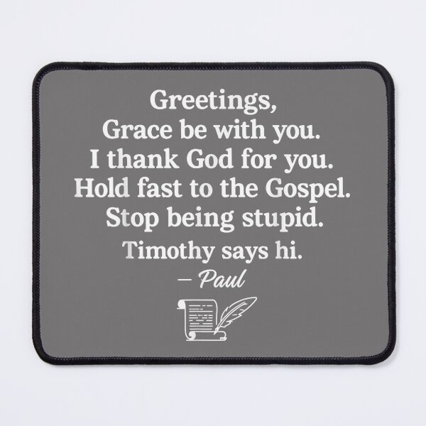 Item preview, Greetings Grace Be with You I Thank God for You Holding Fast designed and sold by KristineLi.