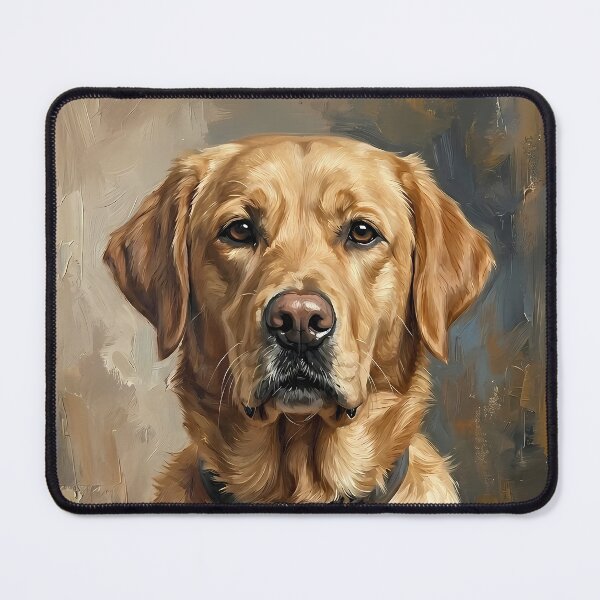 Item preview, Elegant Labrador Retriever Oil Painting Portrait – Modern Dog Artwork designed and sold by Pfotenfaden.