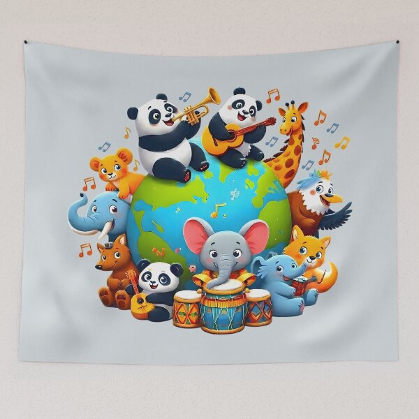 Item preview, Music Unites the World - Universal Children's Day designed and sold by Art-Arcade6.