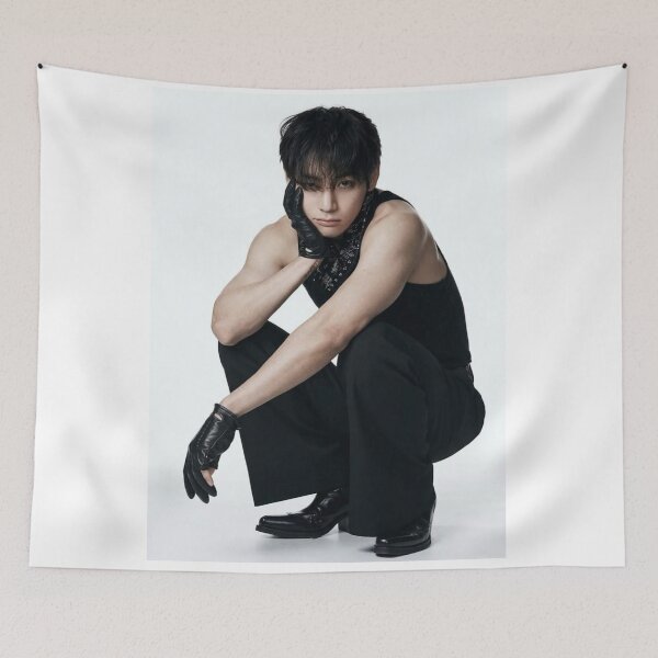 Item preview, V Taehyung Dark Aesthetic Cyberpunk Edgy Photo Art designed and sold by Mooncreates7.