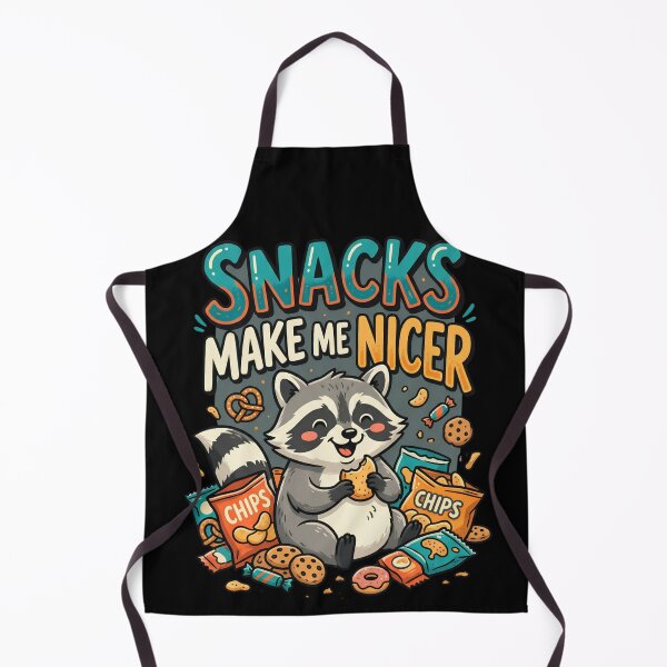 Item preview, Snacks Make Me Nicer - Funny Raccoon Trash Panda Meme designed and sold by kndcreative.