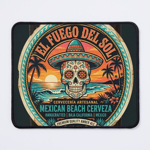Item preview, El Fuego Del Sol Mexican Beach Cerveza designed and sold by We Got Sol.