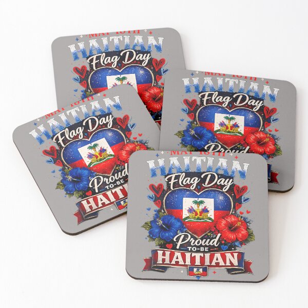Item preview, Happy Haitian Flag Day Proud Haiti Flag designed and sold by KathieFaugh.