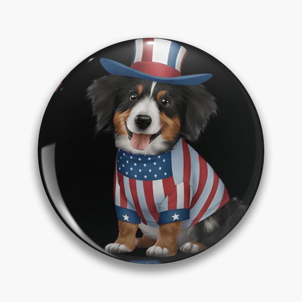 Item preview, Red White and Woof T-Shirt – Funny Patriotic Dog USA Flag Independence Day Gift for Dog Lovers designed and sold by ZyxDes.