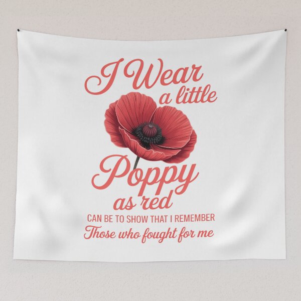 Item preview, Veterans Day I Wear Red Poppy Flower Remember American designed and sold by sailorjessiArt.