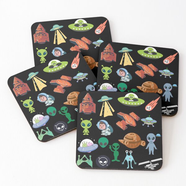 Item preview, Cute Kawaii Alien and Space Exploration Cartoon Sticker Pack designed and sold by pranshuvibes.