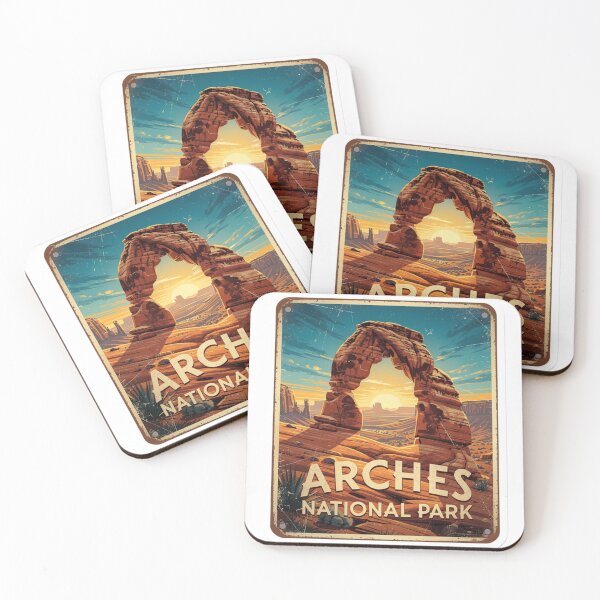 Item preview, Arches National Park Delicate Arch Illustration designed and sold by The Souvenir Dept..