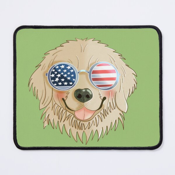 Item preview, Patriotic Golden Retriever designed and sold by MARIANNE LIM.