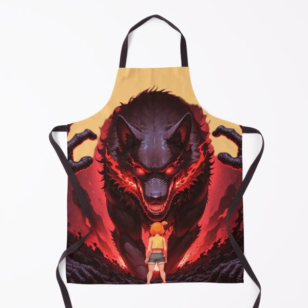 Item preview, Dark Fantasy Monster Wolf Anime Girl Confrontatio designed and sold by BLUESKY11a.
