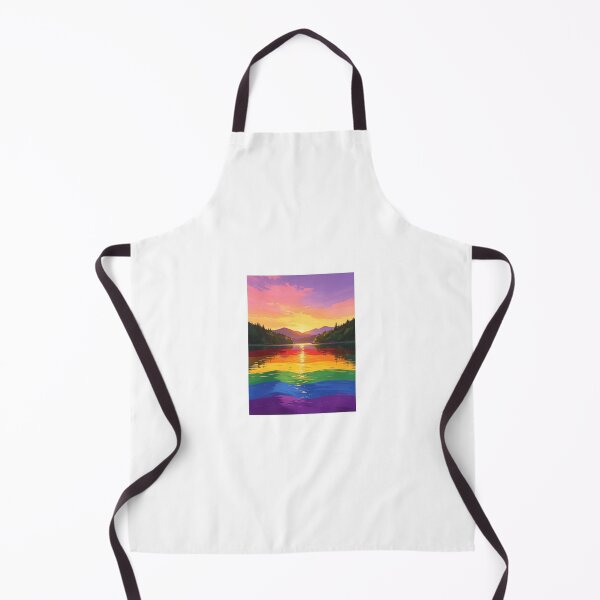 Item preview, Pride scene with mountains and sun and rainbow colours designed and sold by carlsmart1.