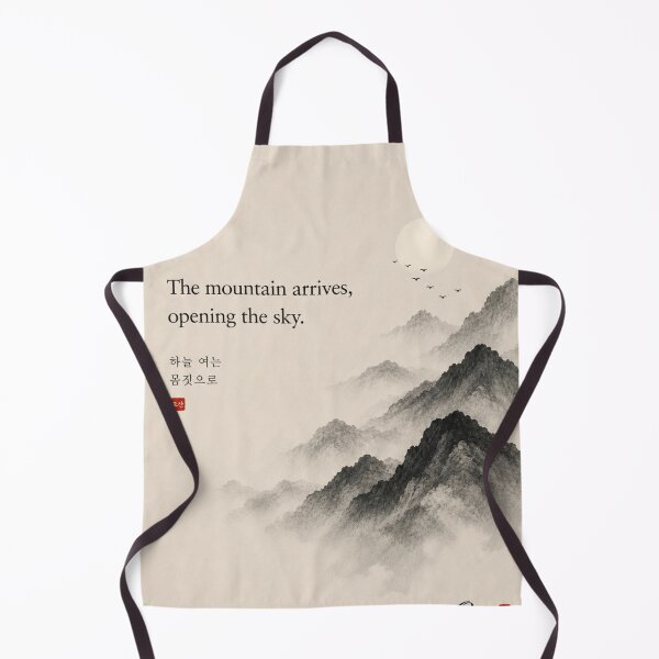 Item preview, The Mountain Arrives, Opening the Sky | Korean Poetry Landscape Art designed and sold by joycrysstudio.