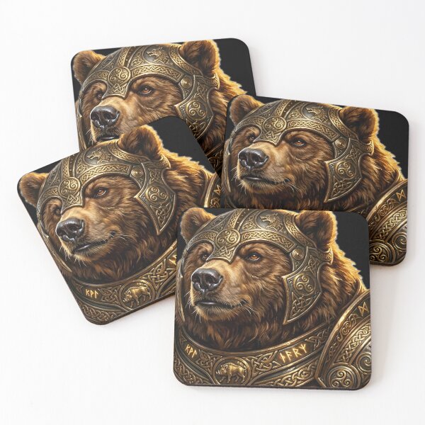 Item preview, Papa Bear Warrior Mythical Celtic Fantasy Art designed and sold by BarkAndArt.