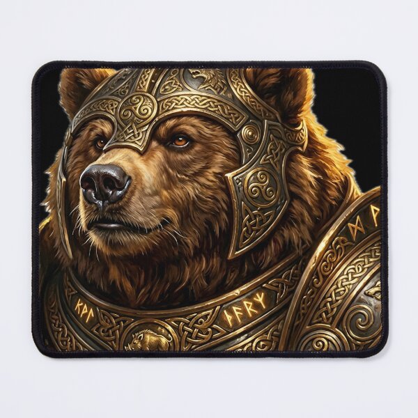 Item preview, Papa Bear Warrior Mythical Celtic Fantasy Art designed and sold by BarkAndArt.