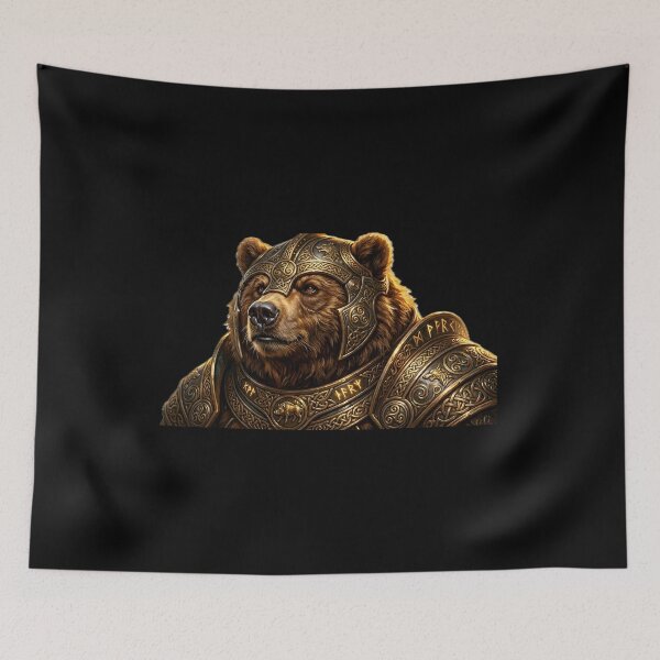 Item preview, Papa Bear Warrior Mythical Celtic Fantasy Art designed and sold by BarkAndArt.