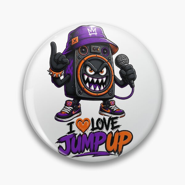 Item preview, Jump Up Drum and Bass Speaker Mascot EDM designed and sold by  ZenRave Designs.