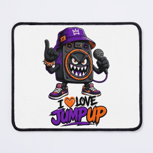 Item preview, Jump Up Drum and Bass Speaker Mascot EDM designed and sold by  ZenRave Designs.