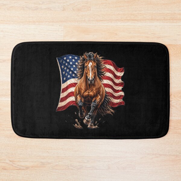 Item preview, American Flag Patriotic Horse Lovers Fourth 4th of July designed and sold by OlakunleOloroz.
