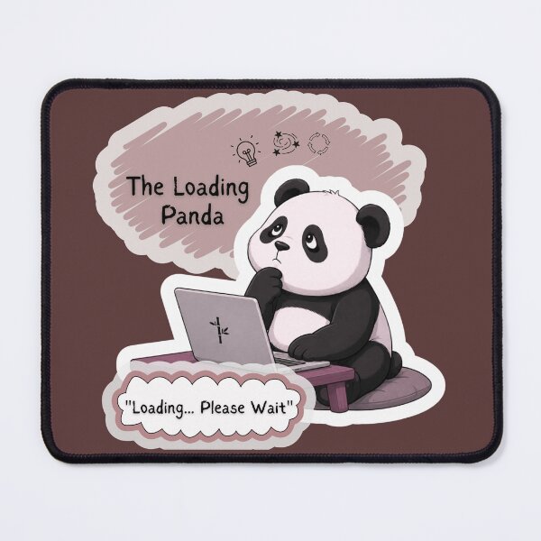 Item preview, The Loading Panda Funny Meme designed and sold by EnginerdStudio.