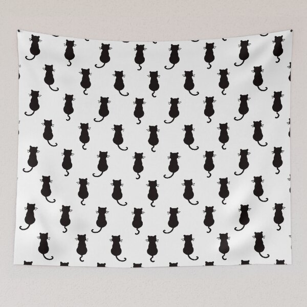 Item preview, Feline Fun Forever Whimsical Cats Black Cat Motif designed and sold by taiche.