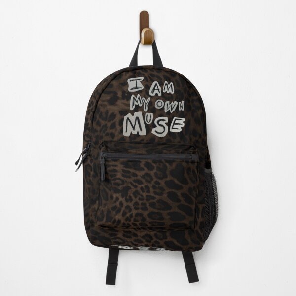 Item preview, brown leopard print "I am my own muse" designed and sold by BrontesWhimsyStore.