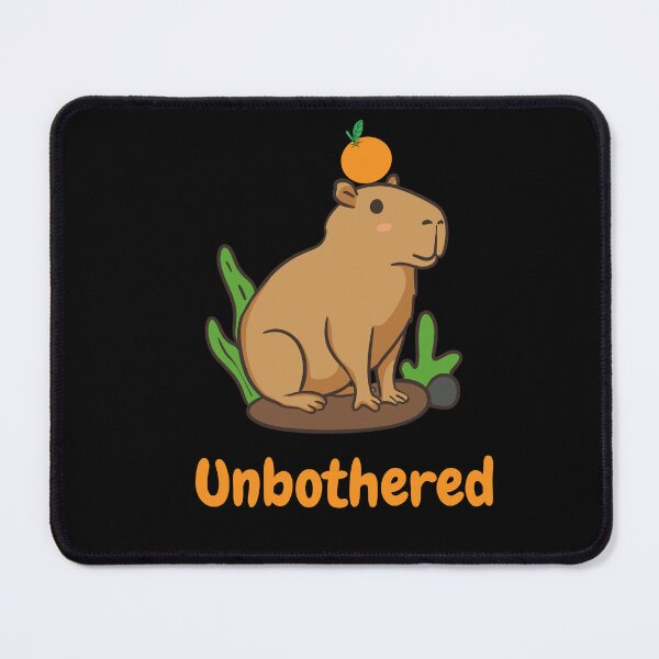 Item preview, Minimal capybara with tiny orange on head designed and sold by Krishnacre8.