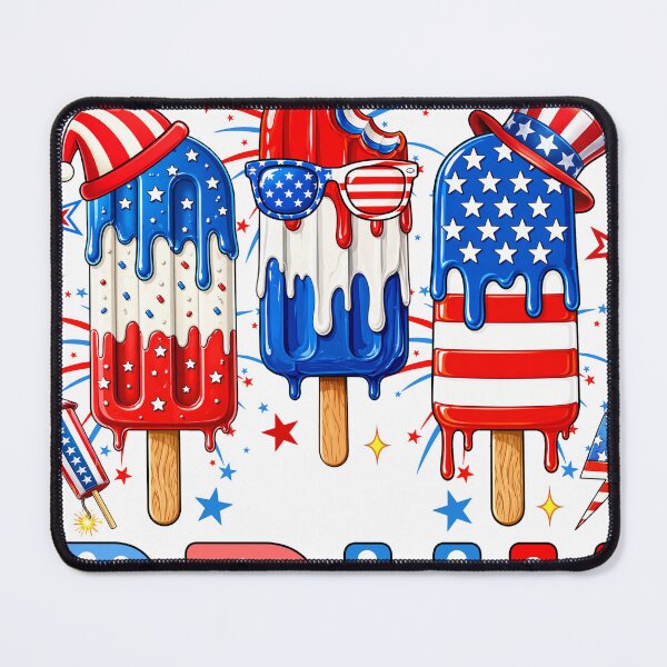 Item preview, Red White And Bruh Funny Patriotic Popsicle designed and sold by varin-studio.