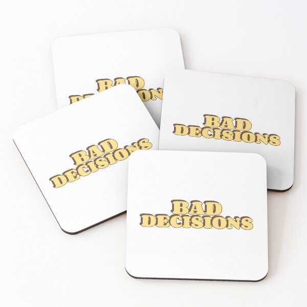 Item preview, Bad Decisions Typography T-Shirt | Bold Minimal Quote Design designed and sold by GlimmerAura.