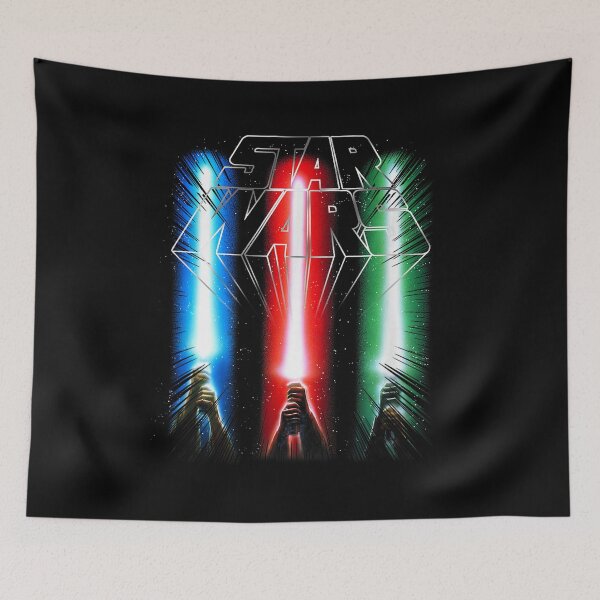 Item preview, Vintage Star Wars Epic Glowing Lightsabers Logo designed and sold by WanderingValley.