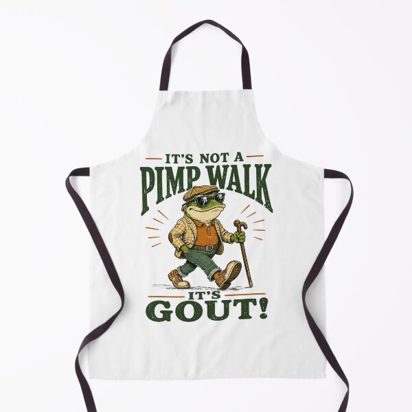 Item preview, It's Not A Pimp Walk It's Gout Funny Frog designed and sold by KarimSoCute.