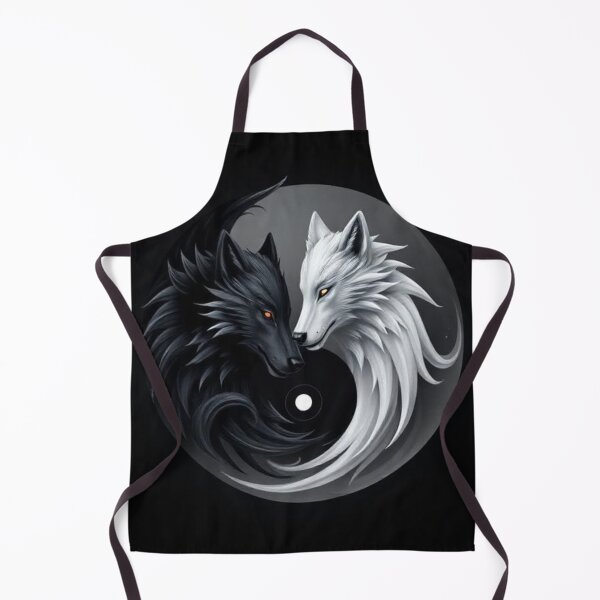 Item preview, Wolf yin yang designed and sold by Black Rose Products .