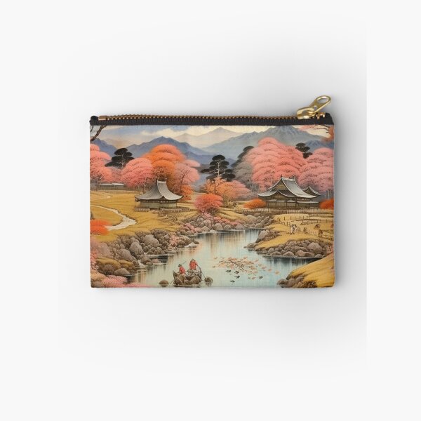 Item preview, Traditional Japanese Illustration - Mountain and Tree Landscape designed and sold by DaisukiTokyo.