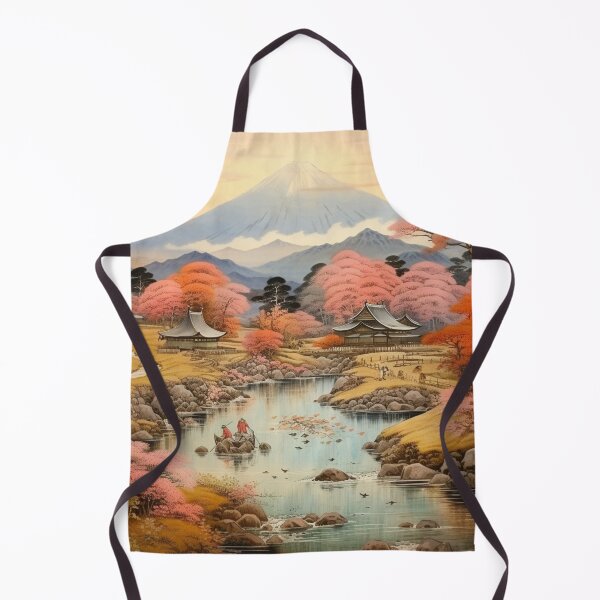 Item preview, Traditional Japanese Illustration - Mountain and Tree Landscape designed and sold by DaisukiTokyo.