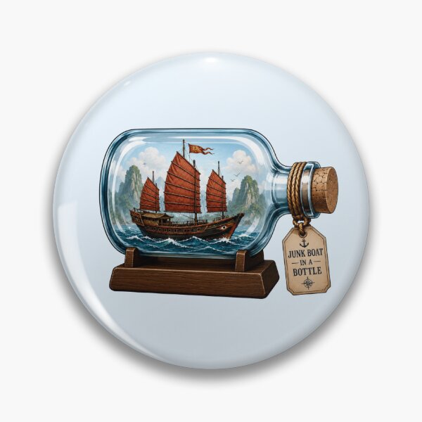 Item preview, Junk Boat in a Bottle designed and sold by Myra365Art.