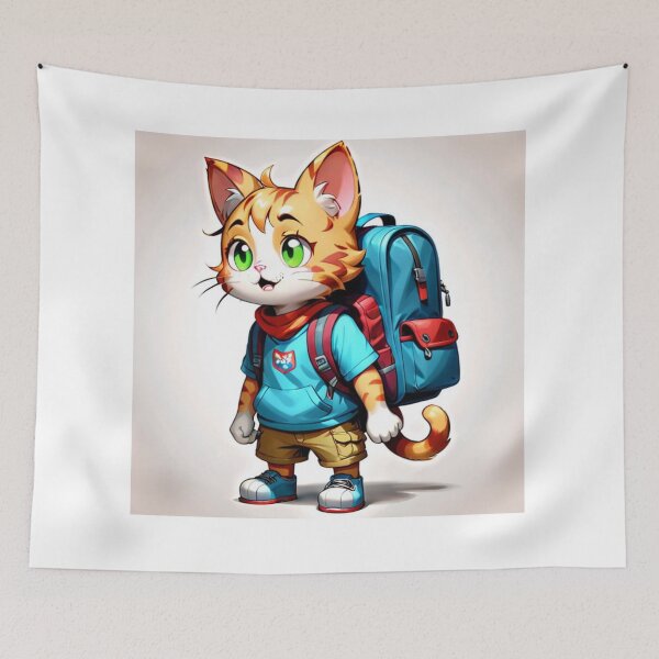 Item preview, Adventurous cat designed and sold by ZeusGallery.