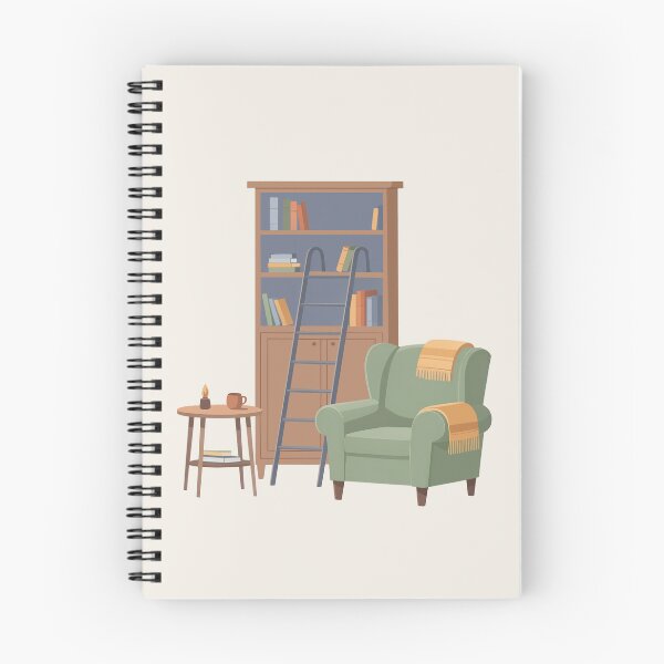 Item preview, Cozy Bookshelf Ladder Corner designed and sold by TrendMorphic.