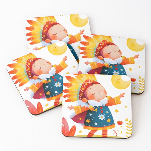 Item preview, Boho Tribal Girl Dancing Under Stars Sticker designed and sold by AMIDATORA.