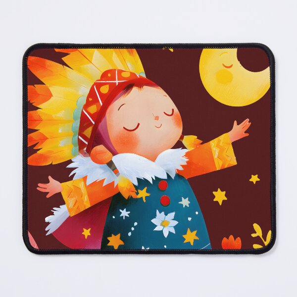 Item preview, Boho Tribal Girl Dancing Under Stars Sticker designed and sold by AMIDATORA.