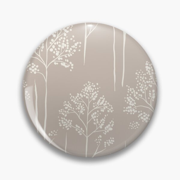 Item preview, Wild Berry Branch Woodland Botanical Trees greige beige designed and sold by RenattaZare.