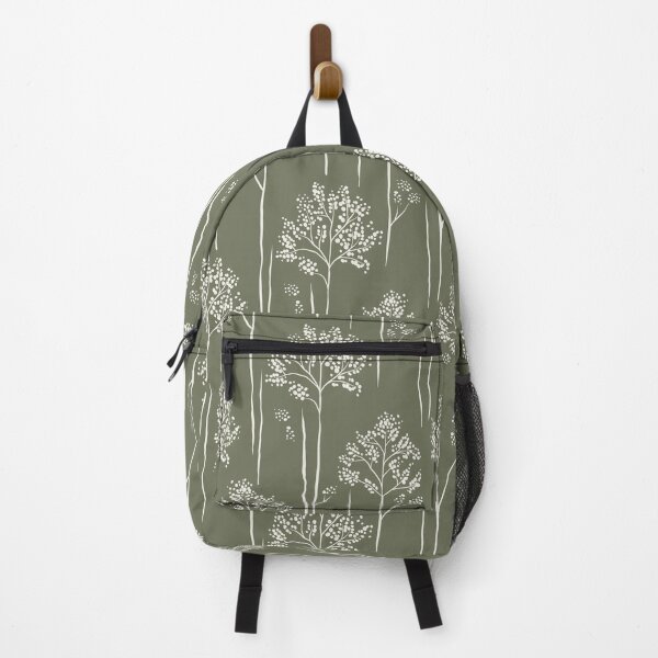 Item preview, Wild Berry Branch Woodland Botanical Trees olive grey designed and sold by RenattaZare.