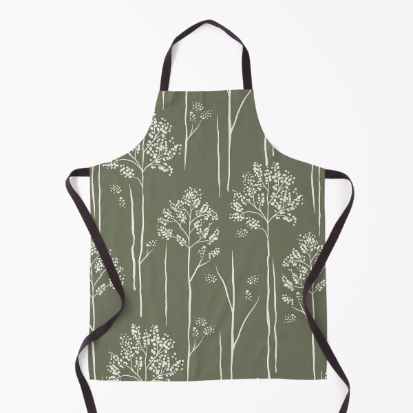 Item preview, Wild Berry Branch Woodland Botanical Trees olive grey designed and sold by RenattaZare.