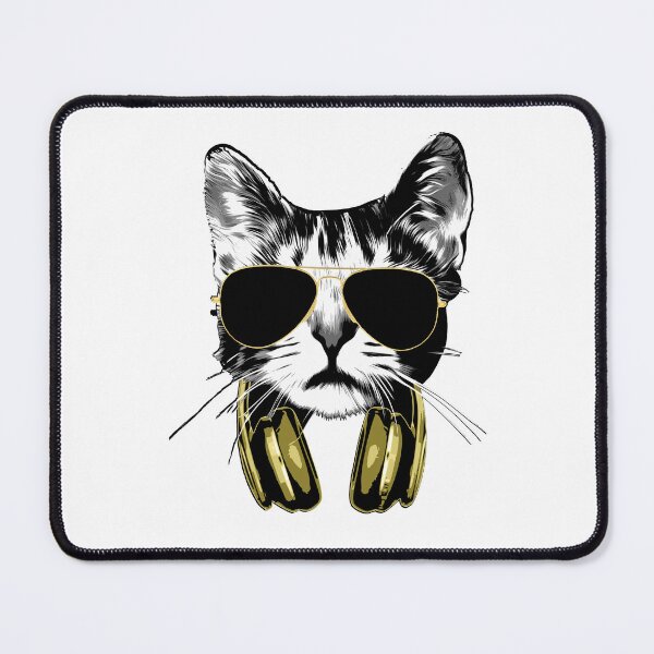 Item preview, Cool Cat Aviator Sunglasses Headphones Music designed and sold by marke770.