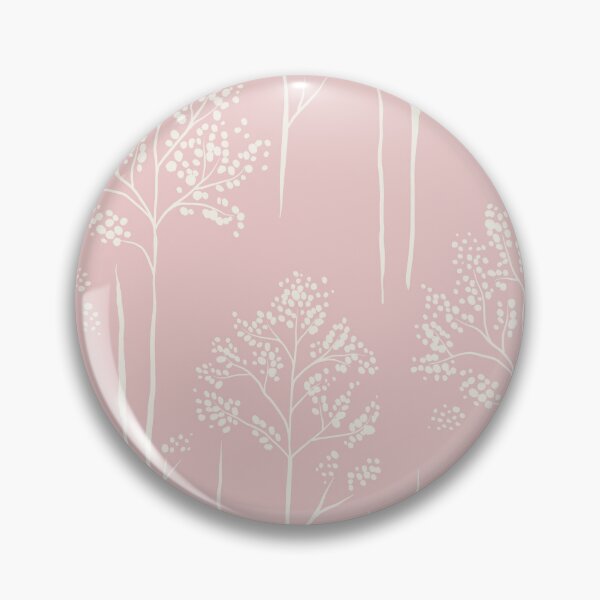 Item preview, Wild Berry Branch Woodland Botanical Trees pale blush pink designed and sold by RenattaZare.