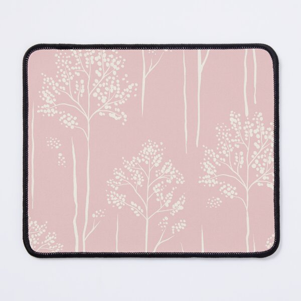 Item preview, Wild Berry Branch Woodland Botanical Trees pale blush pink designed and sold by RenattaZare.