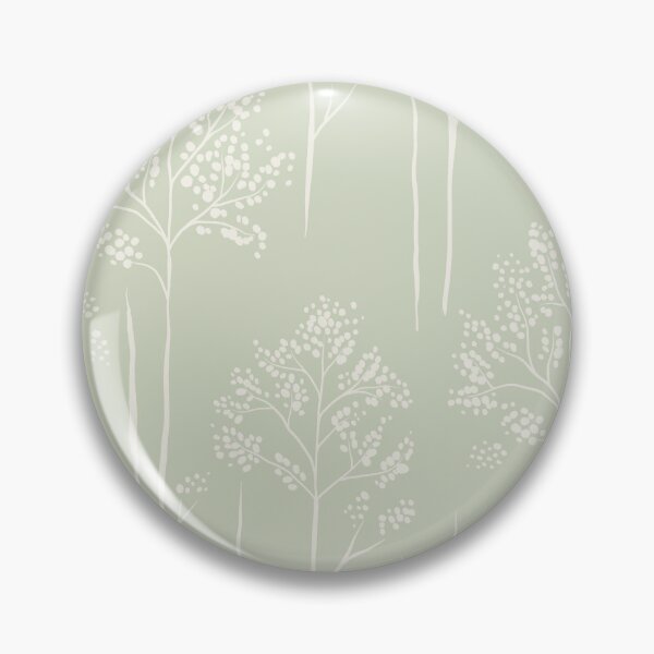 Item preview, Wild Berry Branch Woodland Botanical Trees pale sage green  designed and sold by RenattaZare.
