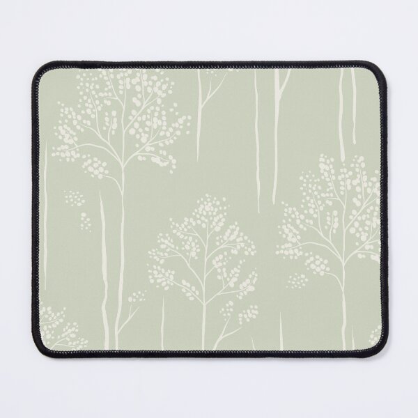 Item preview, Wild Berry Branch Woodland Botanical Trees pale sage green designed and sold by RenattaZare.