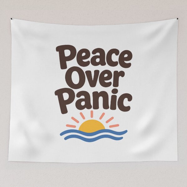 Artikelvorschau, Peace Over Panic Spruch entworfen und verkauft von pirminio.